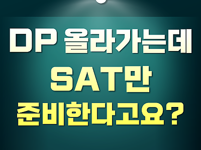 DP 올라가는 여름방학, SAT만 준비하신다고요?